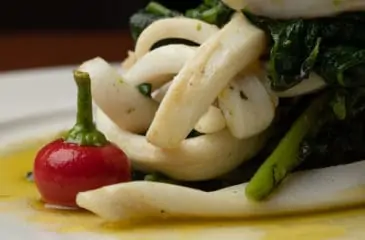 Broccoletti con calamari