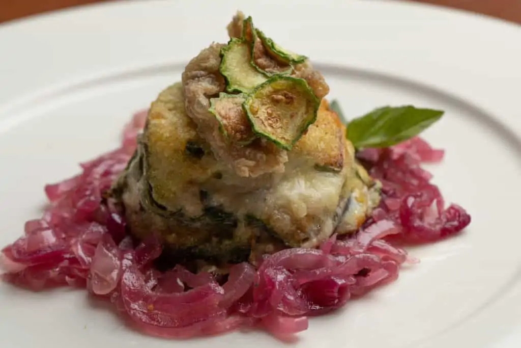 PARMIGIANA DI ZUCCHINE E ALICI