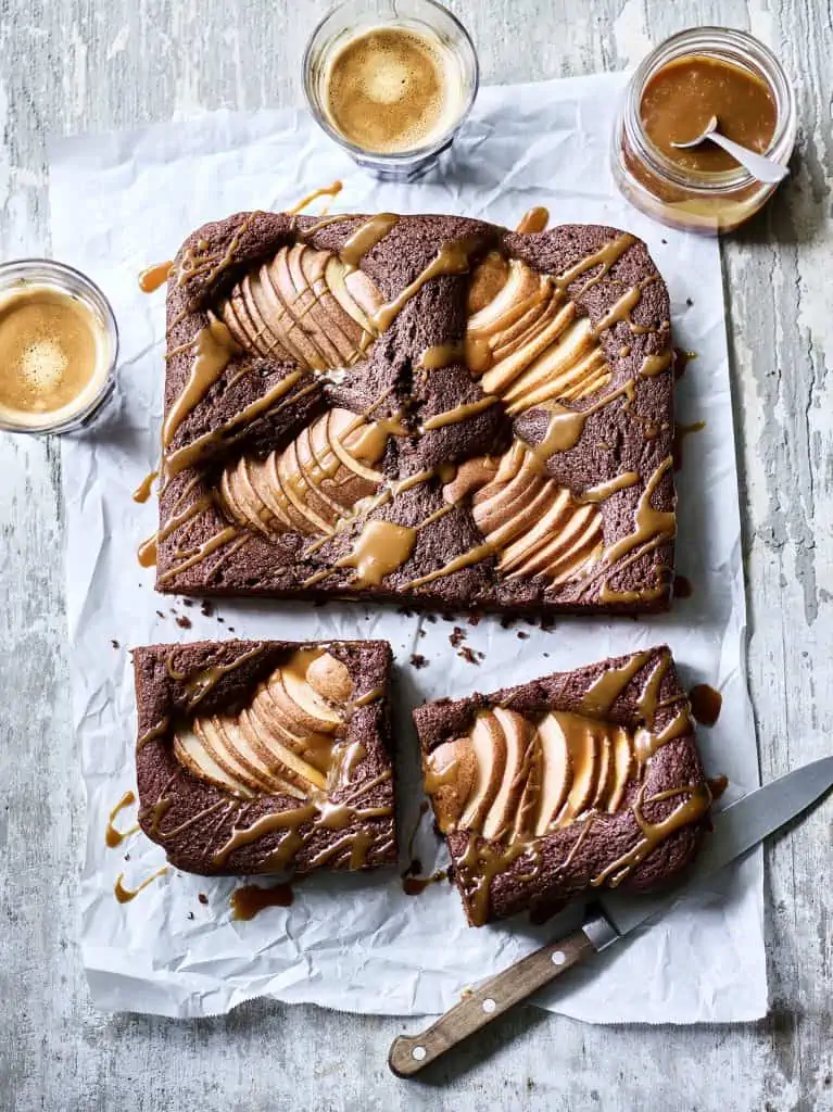 Pear & Chocolate Sponge Traybake