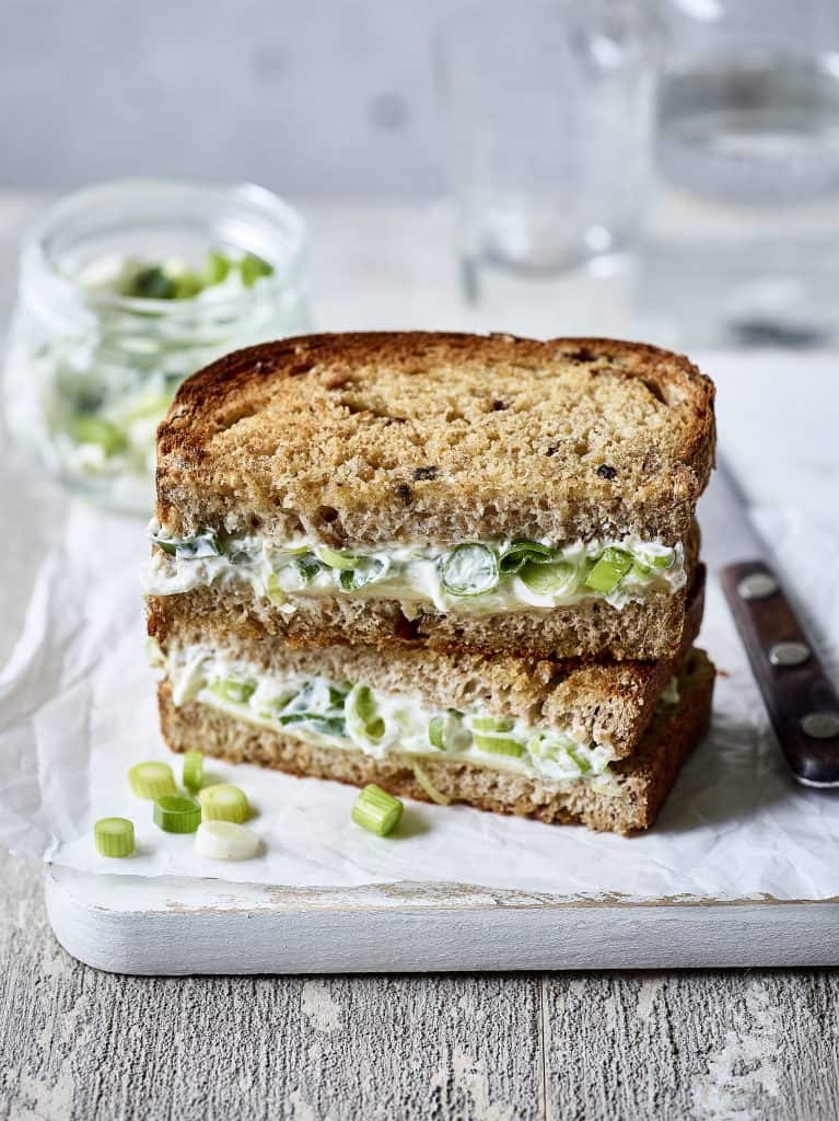 Spring Onion Toasted Cheese Sandwich