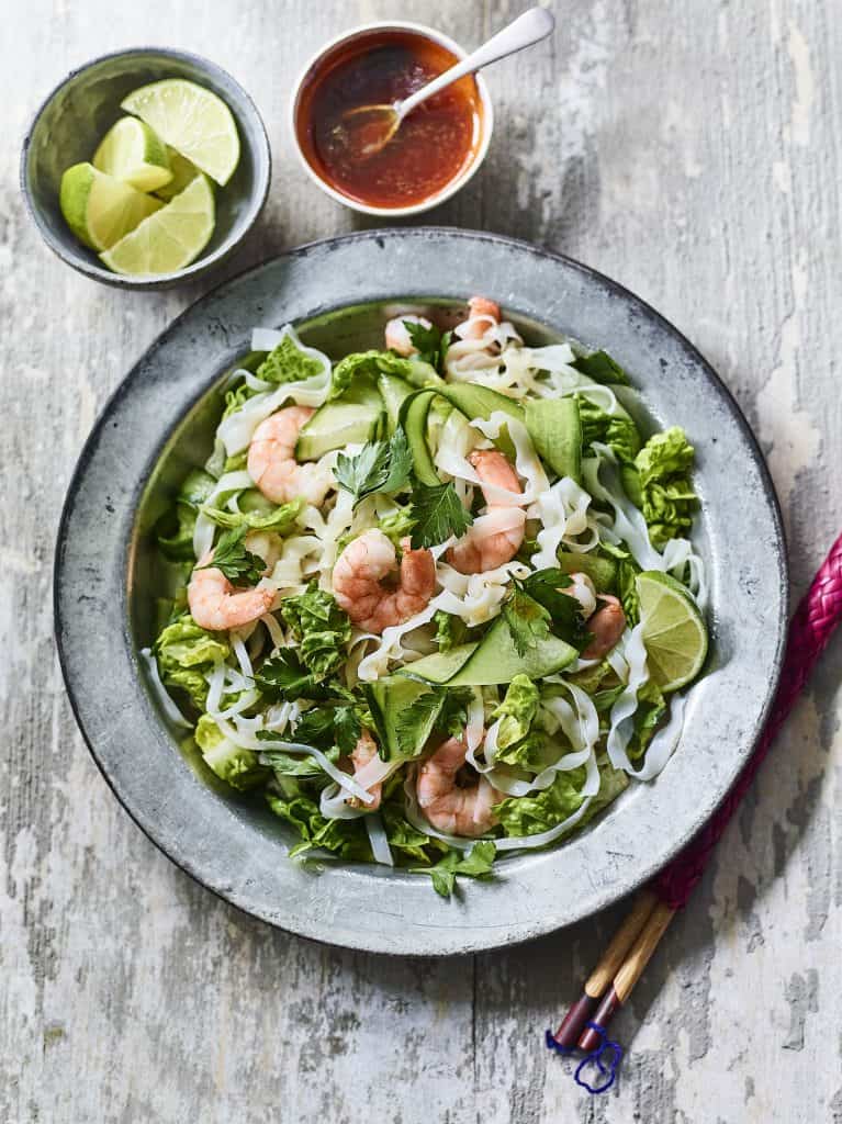 Thai Cucumber, Prawn & Lettuce Salad