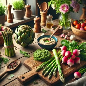 Diamo il benvenuto alla primavera con carciofi, asparagi e ravanelli di stagione, e con la cucina a zero sprechi consigliata dal programma "I Love Fruit & Veg from Europe"