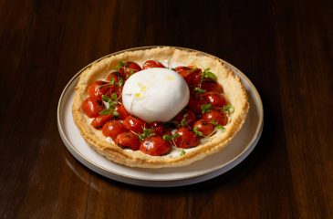 Cherry Tomato and Burrata Tart