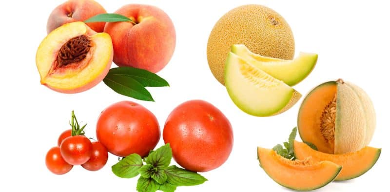 Pesche, meloni e pomodori: i protagonisti della tavola estiva